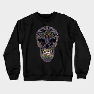 Sugar Skull Day of the Dead Art version #1 Colored Crewneck Sweatshirt